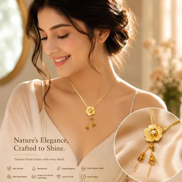 Bloom_Pearl_Drop_Flower_Pendant_Necklace_–_GIMIGEMS_18K_Gold-Plated,_Anti-Tarnish,_316L_Stainless_Steel,_Waterproof_Floral_Pendant_Necklace_for_Women_|_Hypoallergenic_|_Luxury_PVD_Gold_Finish