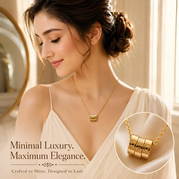 Elegant_Triple-Ring_Gold-Tone_Pendant_Necklace