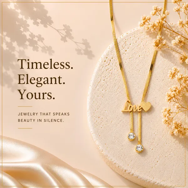 Gold-Toned_'Love'_Pendant_Necklace_With_Crystal_Drops
