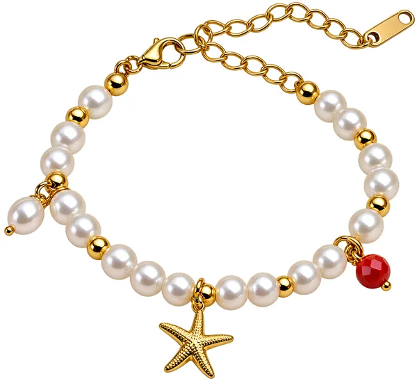 GIMIGEMS_Pearl_Starfish_Charm_Bracelet_for_Women