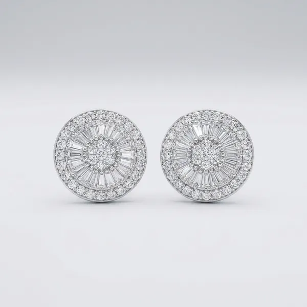 Sparkling_Round_Crystal_Stud_Earrings_-_Silver_Tone