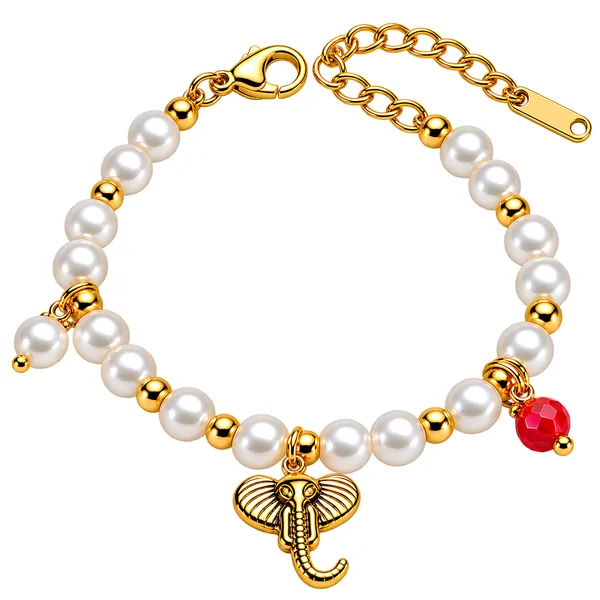 Pearl_Beaded_Elephant_Charm_Bracelet_–_GIMIGEMS_18K_Gold-Plated,_Anti-Tarnish