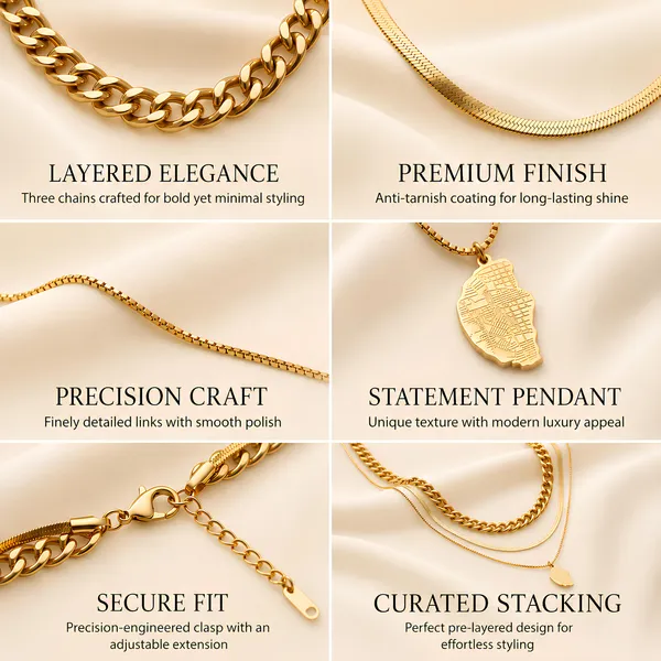 Layered_Chain_Necklace_Set_With_Pendant_-_Gold_Tone_(Set_Of_3)