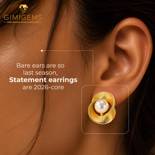 Elegant_Gold-Toned_Pearl_Swirl_Earrings_With_Textured_Finish