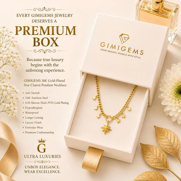Gold-Toned_Star_Charm_Chain_Necklace