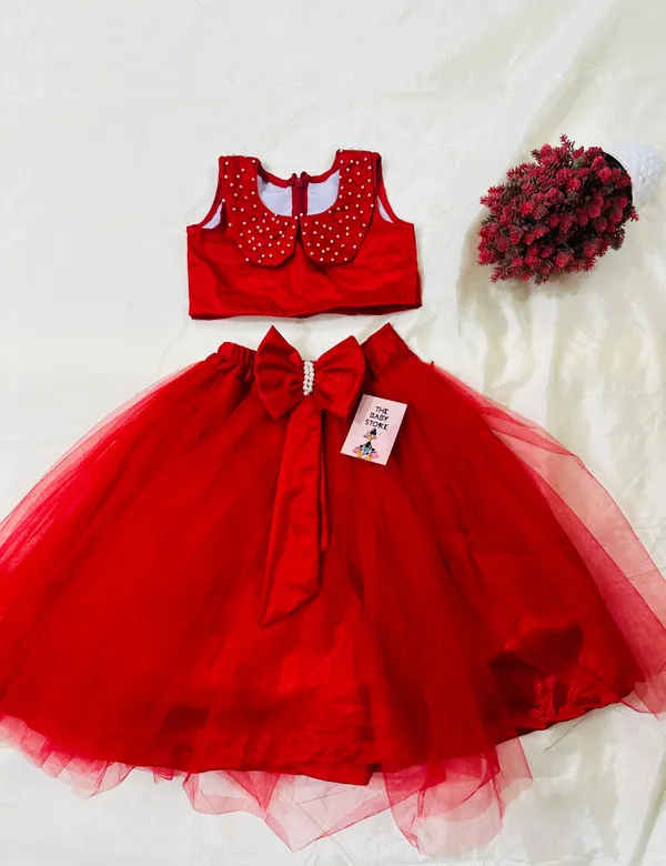 Red_Net_Pearl_Embellished_Tutu_Tutu_Dress_For_Kids_Girls