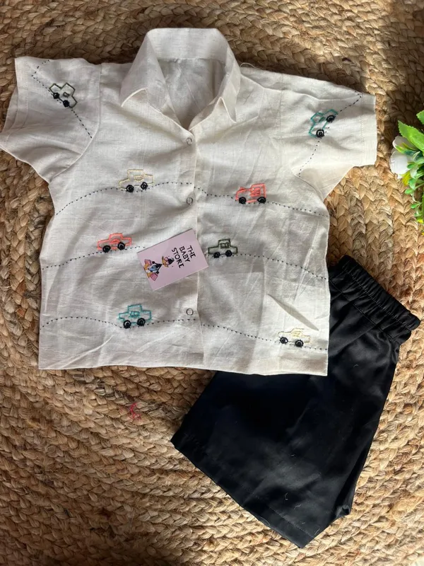 Little_Roadster_Embroidered_Shirt_&_Shorts_Set
