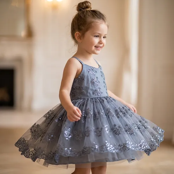 Grey_Organza_Floral_Embroidered_Organza_Dress_For_Kids_Girls