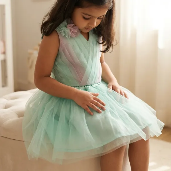 Mint_Green_Tulle_Tulle_Tutu_Tutu_Skirt_Set_For_Kids_Girls