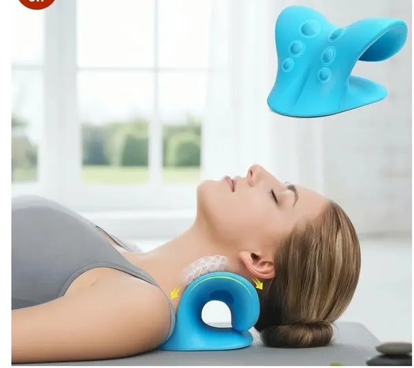 Sky_Blue_Neck_Sholder_Relaxing_Pillow