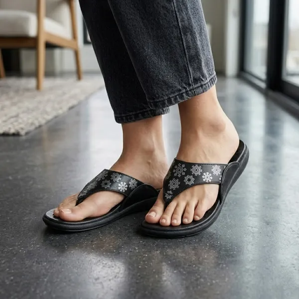 Black_Synthetic_Leather_Premium_Slippers_For_Women