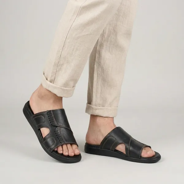 Black_Synthetic_Leather_Premium_Slipper_For_Men