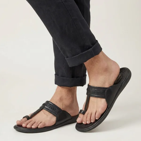 Black_Synthetic_Leather_Premium_Slipper_For_Men