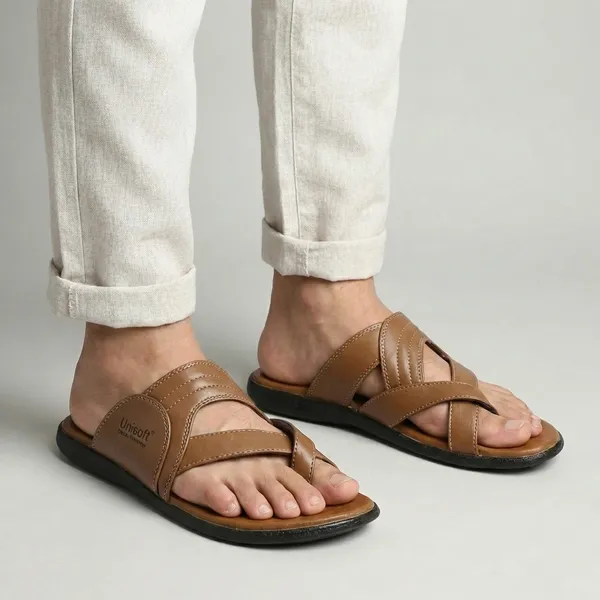 Beige_Synthetic_Leather_Premium_Slippers_For_Men
