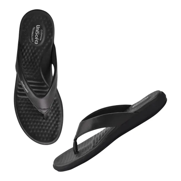 Black_Synthetic_Leather_Premium_Slippers_For_Women