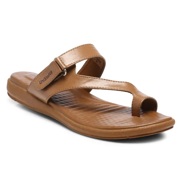 Beige_Synthetic_Leather_Premium_Slippers_For_Women