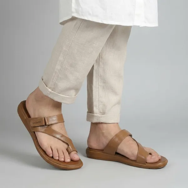 Beige_Synthetic_Leather_Premium_Slippers_For_Women