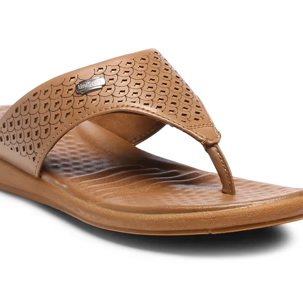 Beige_Synthetic_Leather_Premium_Slippers_For_Women