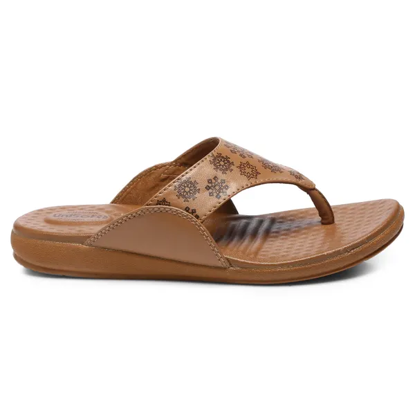 Beige_Synthetic_Leather_Premium_Slippers_For_Women