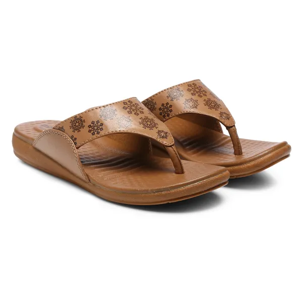 Beige_Synthetic_Leather_Premium_Slippers_For_Women