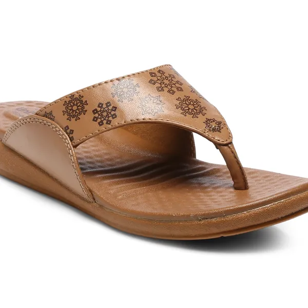 Beige_Synthetic_Leather_Premium_Slippers_For_Women