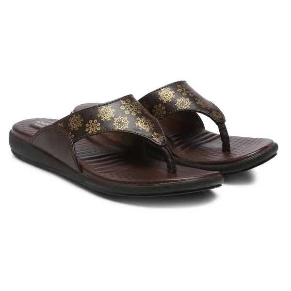 Brown_Synthetic_Leather_Premium_Slippers_For_Women