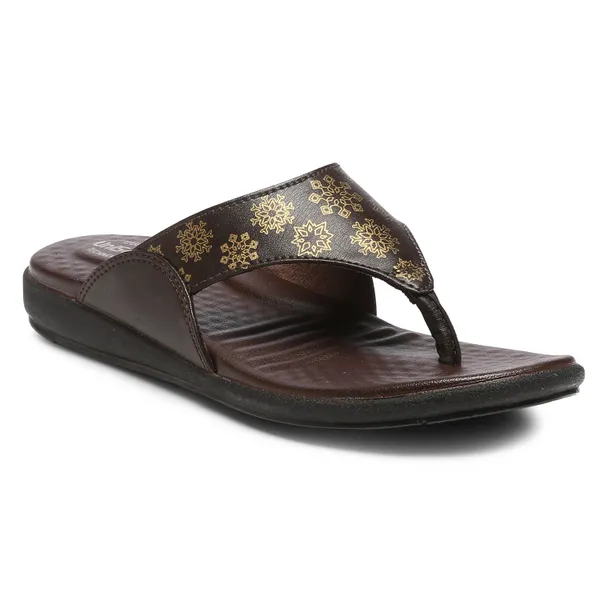 Brown_Synthetic_Leather_Premium_Slippers_For_Women
