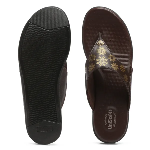 Brown_Synthetic_Leather_Premium_Slippers_For_Women