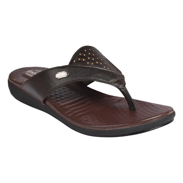 Brown_Synthetic_Leather_Premium_Slippers_For_Women