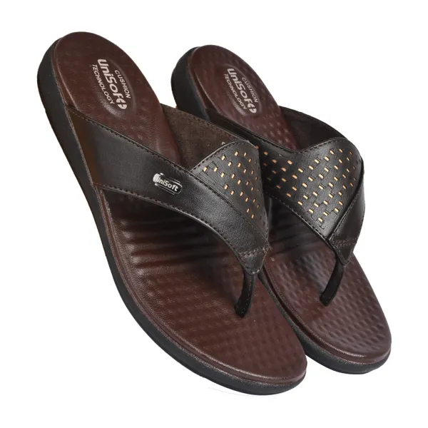 Brown_Synthetic_Leather_Premium_Slippers_For_Women