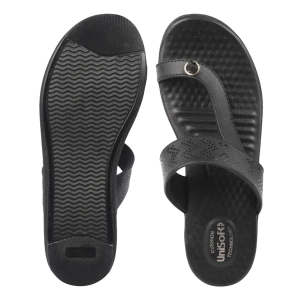 Black_Synthetic_Leather_Premium_Slippers_For_Women