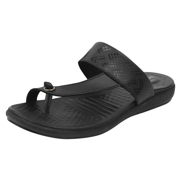 Black_Synthetic_Leather_Premium_Slippers_For_Women