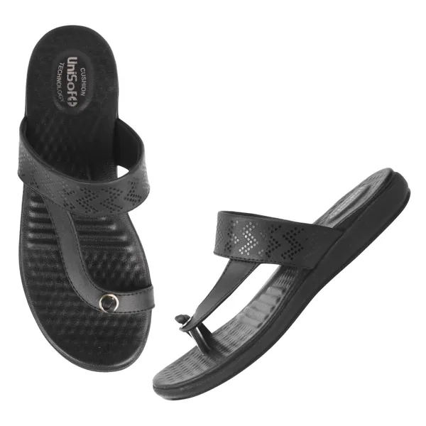 Black_Synthetic_Leather_Premium_Slippers_For_Women