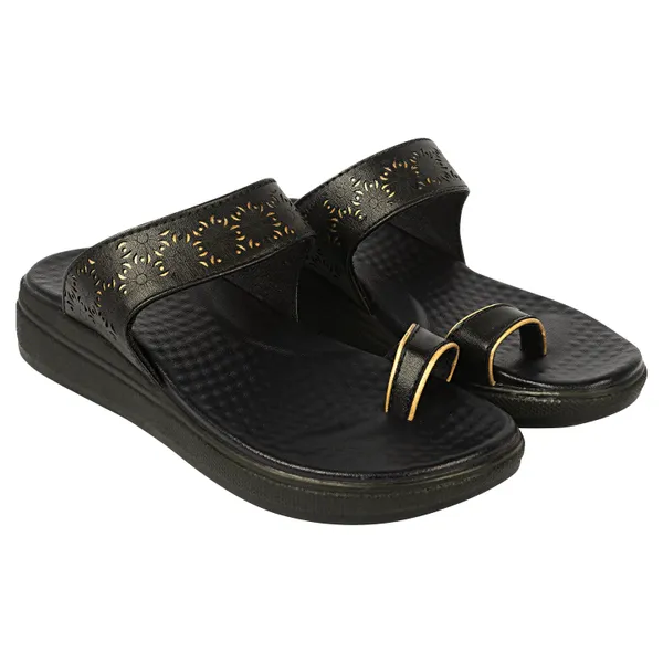 Black_Synthetic_Leather_Premium_Slippers_For_Women