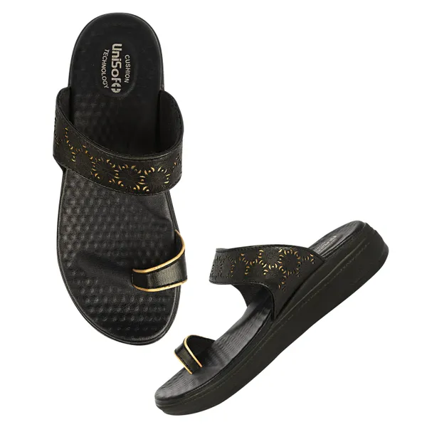 Black_Synthetic_Leather_Premium_Slippers_For_Women