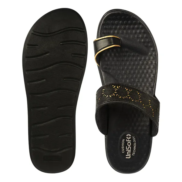 Black_Synthetic_Leather_Premium_Slippers_For_Women