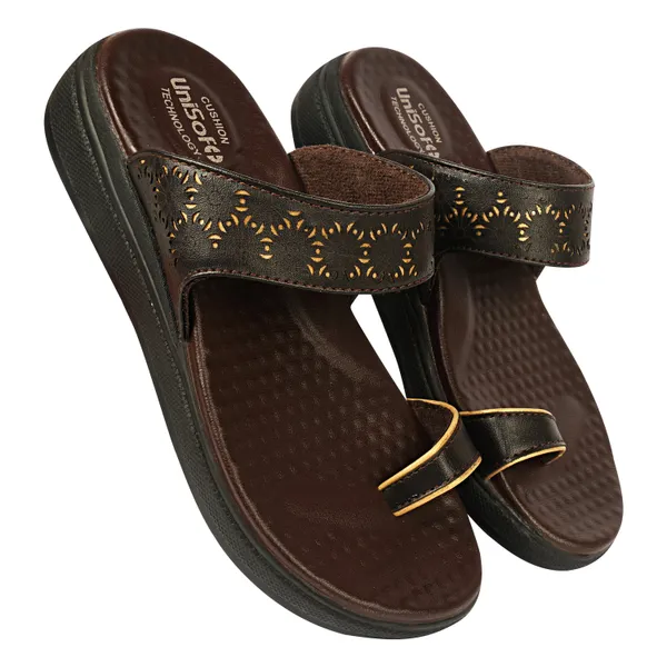 Brown_Synthetic_Leather_Premium_Slippers_For_Women