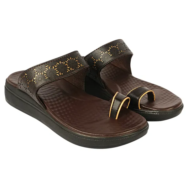 Brown_Synthetic_Leather_Premium_Slippers_For_Women