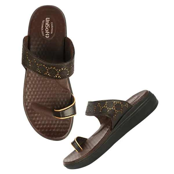 Brown_Synthetic_Leather_Premium_Slippers_For_Women