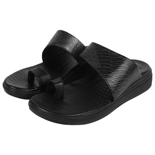 Black_Synthetic_Leather_Premium_Slippers_For_Women
