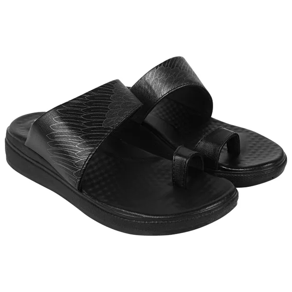 Black_Synthetic_Leather_Premium_Slippers_For_Women
