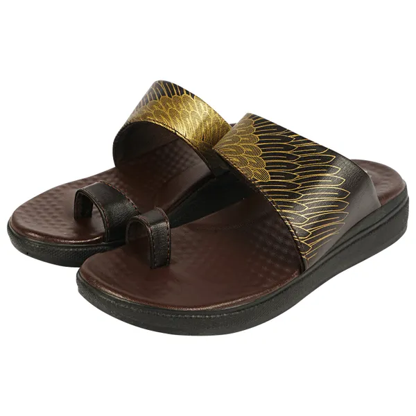 Brown_Synthetic_Leather_Premium_Slippers_For_Women