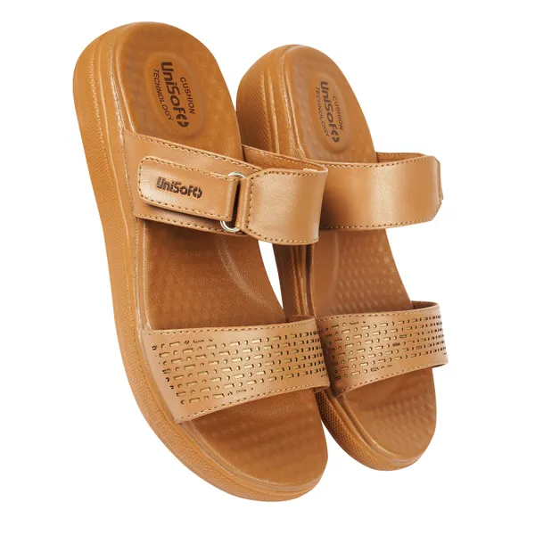 Beige_Synthetic_Leather_Premium_Sandals_For_Women