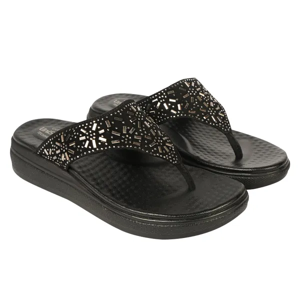 Black_Synthetic_Leather_Premium_Slippers_For_Women