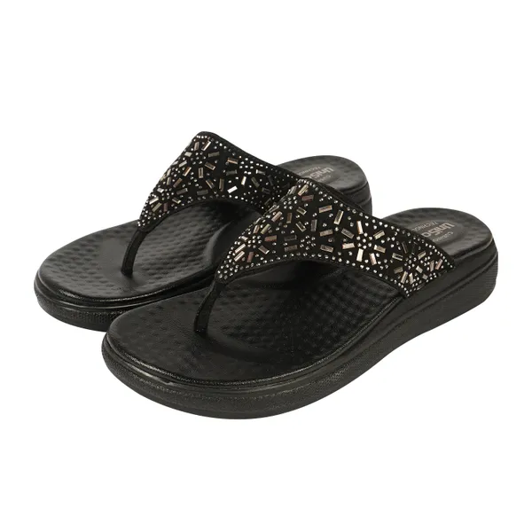 Black_Synthetic_Leather_Premium_Slippers_For_Women