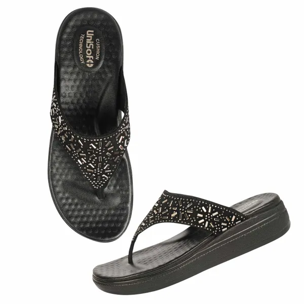 Black_Synthetic_Leather_Premium_Slippers_For_Women