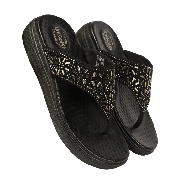 Black_Synthetic_Leather_Premium_Slippers_For_Women
