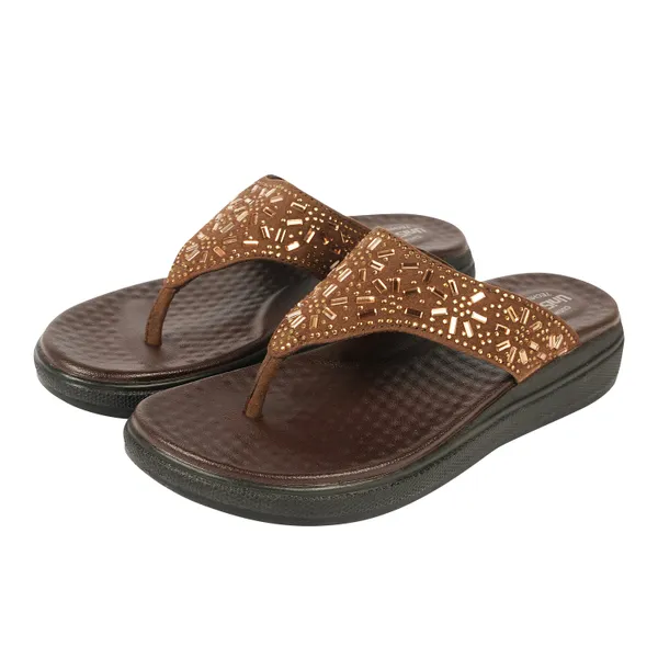 Brown_Synthetic_Leather_Premium_Slippers_For_Women