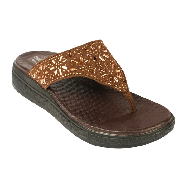 Brown_Synthetic_Leather_Premium_Slippers_For_Women