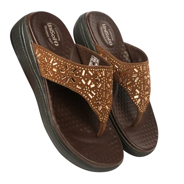 Brown_Synthetic_Leather_Premium_Slippers_For_Women